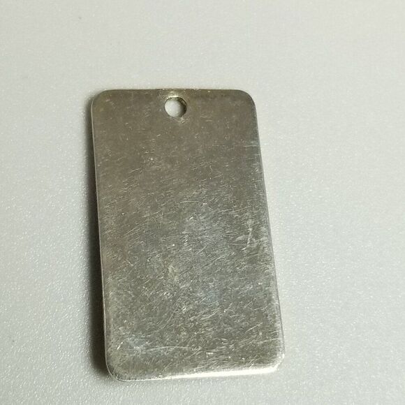 Vintage Duck in Flight Metal Rectangle Pendant, Silver Tone, Bird Wings Estate - Picture 4 of 7